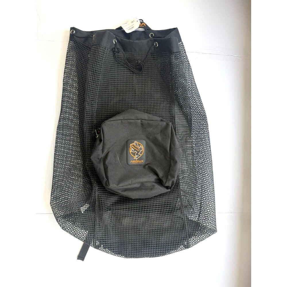 AKONA Deluxe Mesh Backpack Scuba Dive Gear Bag Black AKB235 NWT Collapsible
